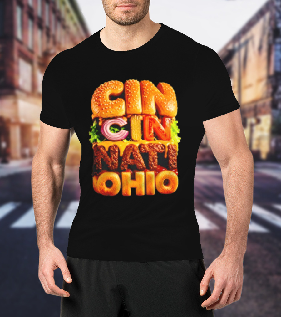 Cincinnati Burger Ohio Food T-Shirt