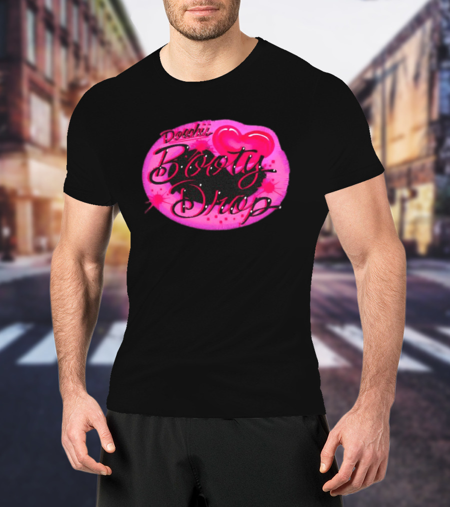 Doechii Booty Drop Heart Style Pink And Black Balloon T-Shirt