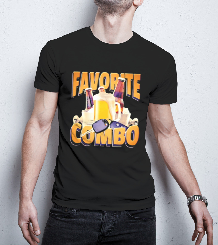 Favorite Combo Beer 90s Bootleg Bottles And T-Shirt