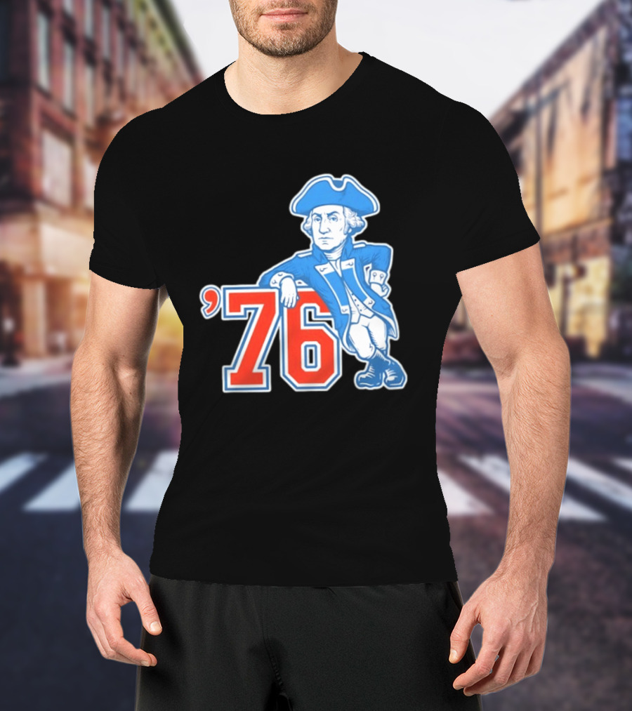 George Washington Bicentennial 1776 1976 Retro Style Patriot T-Shirt