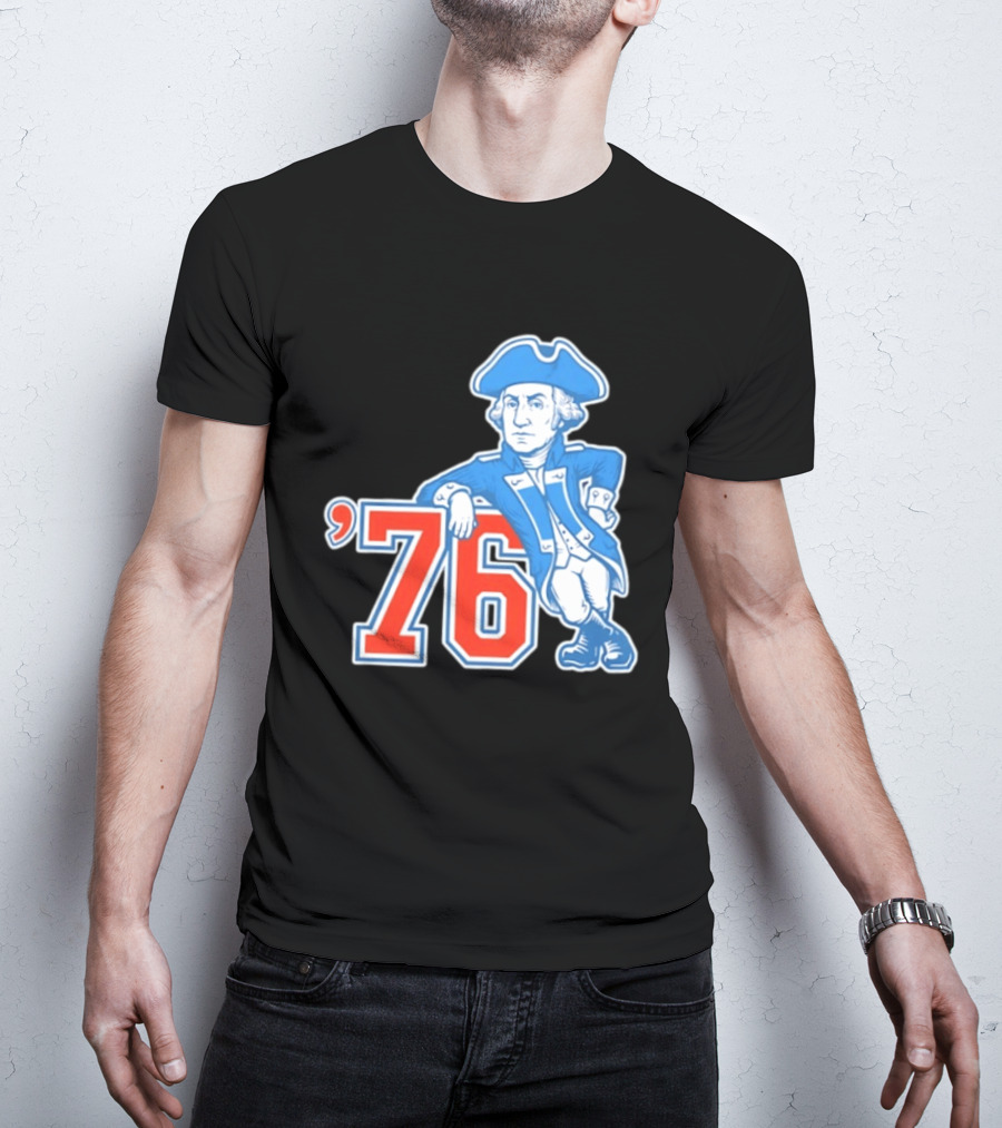 George Washington Bicentennial 1776 1976 Retro Style Patriot T-Shirt