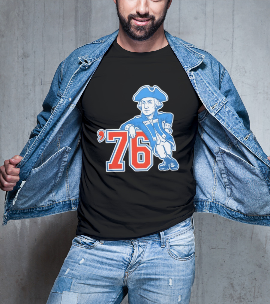 George Washington Bicentennial 1776 1976 Retro Style Patriot T-Shirt
