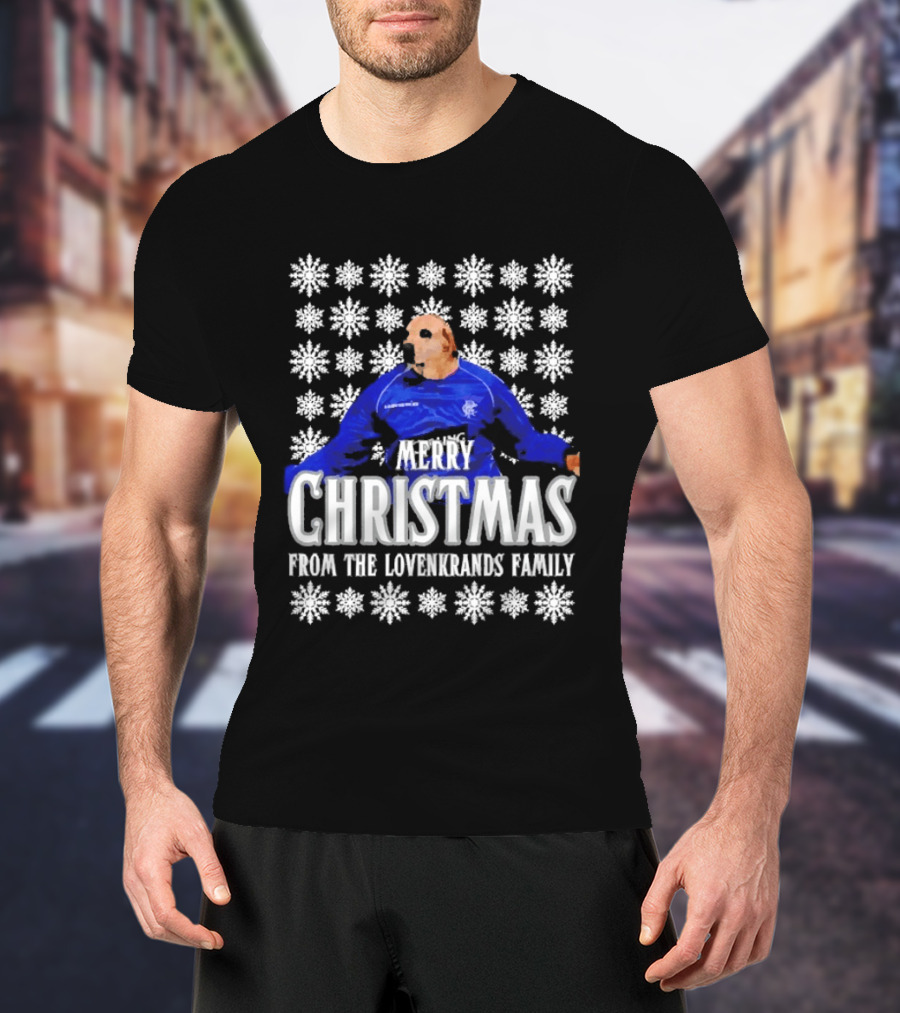 Merry Christmas From The Lovenkrands Family Snowflake T-Shirt