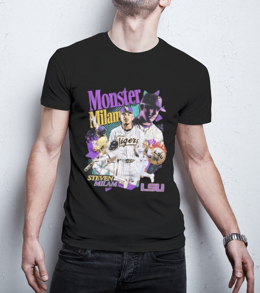 Monster Milam LSU Tigers Steven Milam Baseball T-Shirt