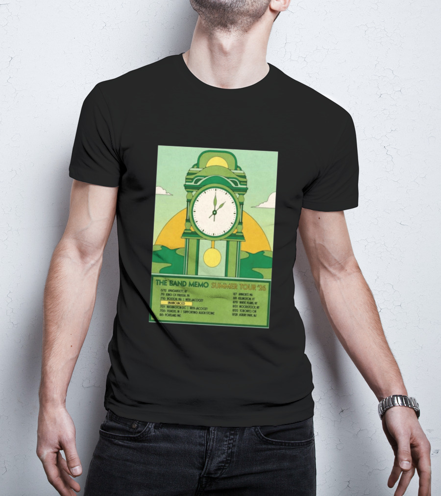 The Band Memo Summer Tour 2026 Amagansett King Of Prussia Boston Washington Missoula Portland Amherst Killington Woodstock Toronto Asbury Park T-Shirt