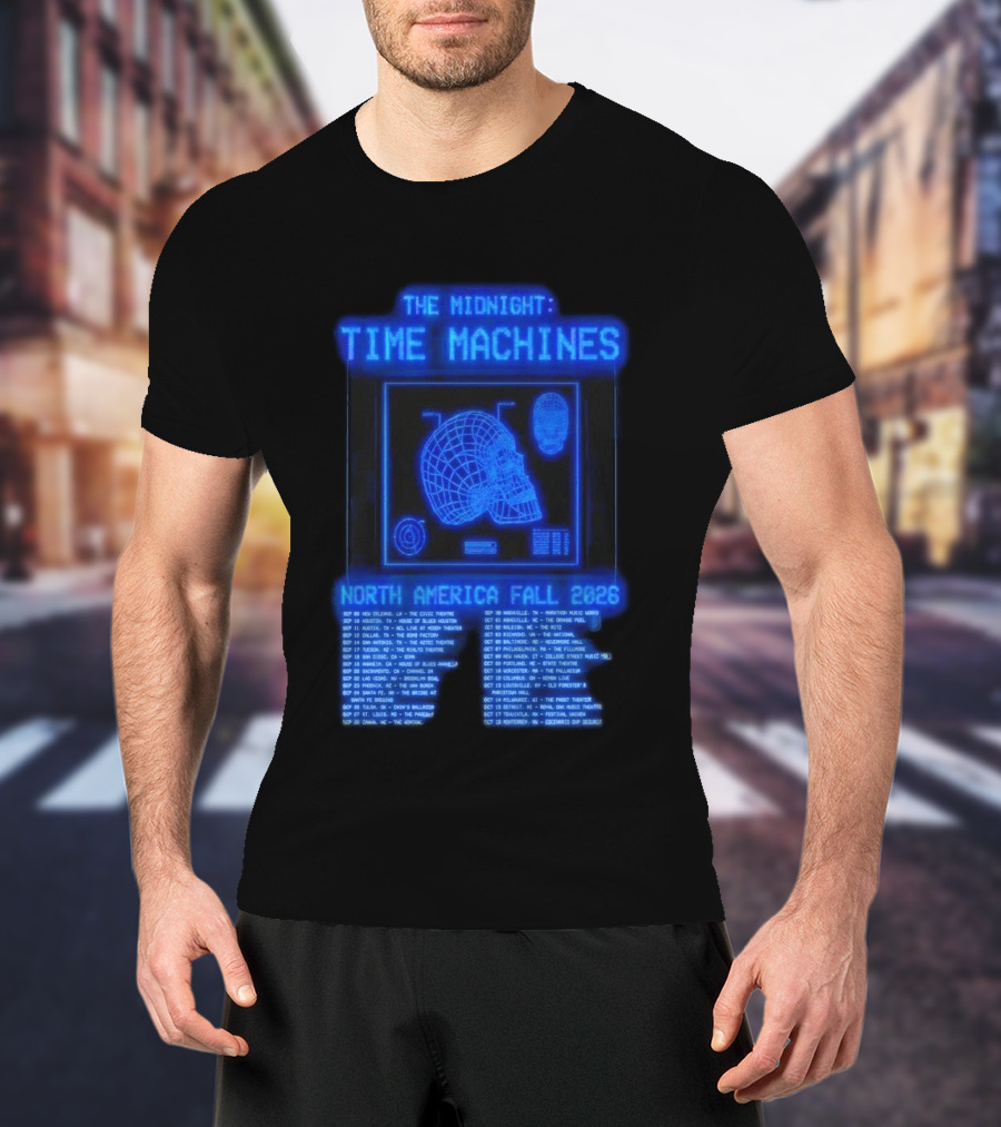 The Midnight Time Machines Tour Dates North America Fall 2026 T-Shirt
