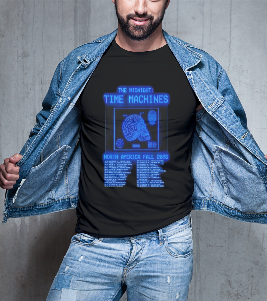 The Midnight Time Machines Tour Dates North America Fall 2026 T-Shirt