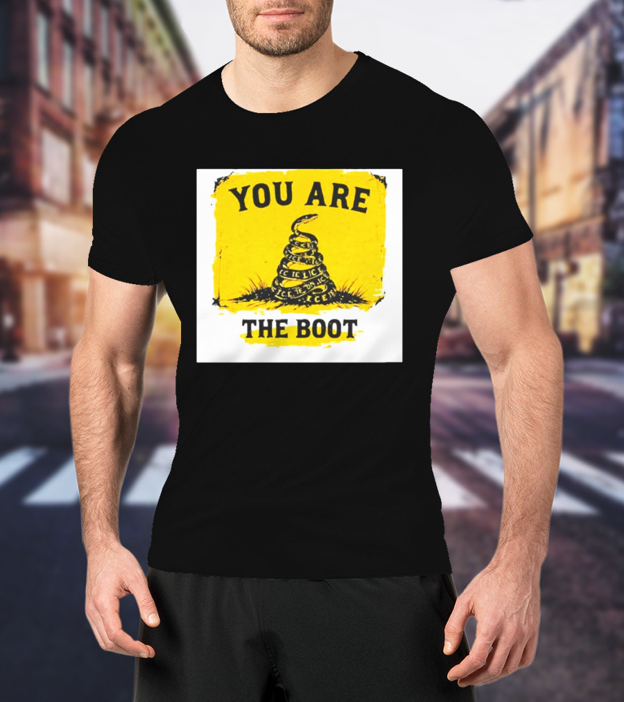 You Are The Boot ICE Gadsden Snake Yellow T-Shirt
