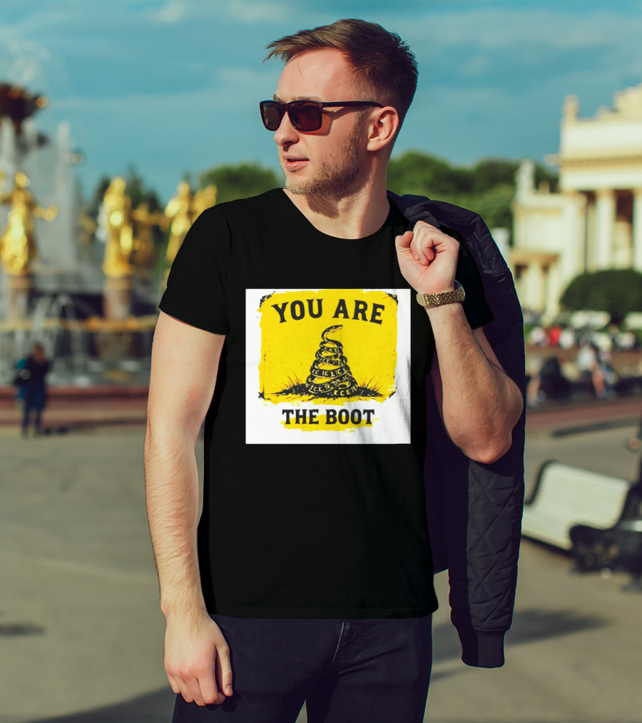 You Are The Boot ICE Gadsden Snake Yellow T-Shirt