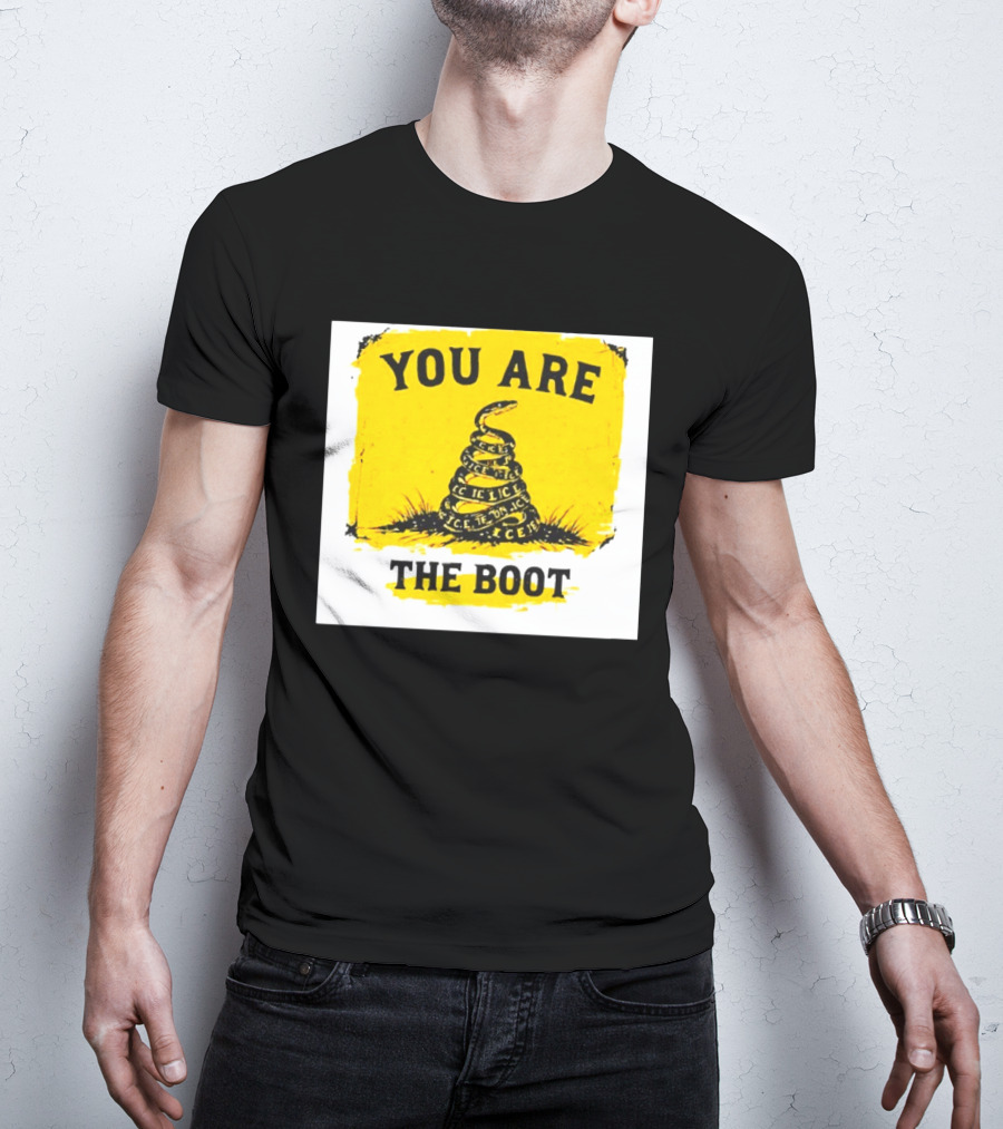 You Are The Boot ICE Gadsden Snake Yellow T-Shirt