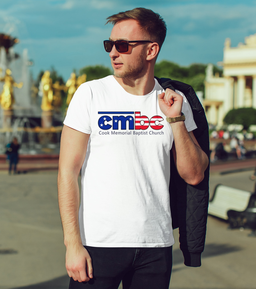CMBC Cook Memorial Baptist Church Stars And Stripes US Flag T-Shirt