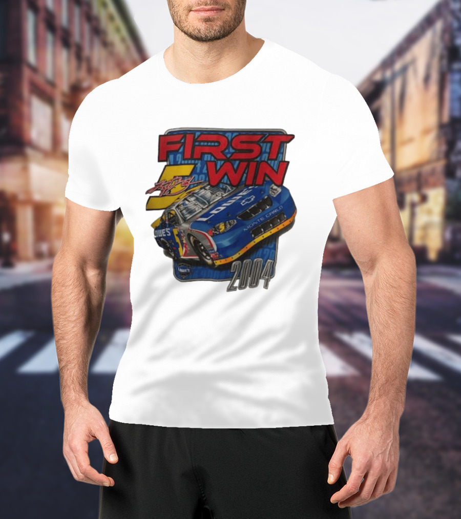 First Win 2004 Jimmie Johnson Lowe's Monte Carlo Hendrick Motorsports T-Shirt