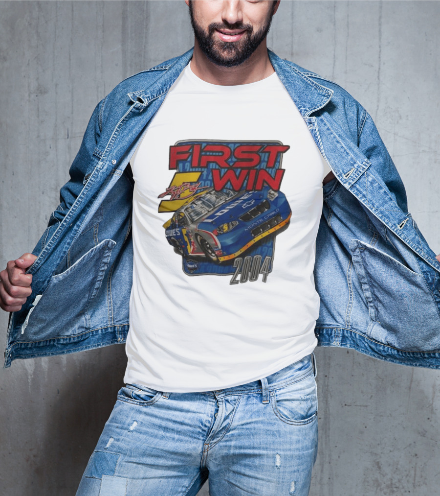 First Win 2004 Jimmie Johnson Lowe's Monte Carlo Hendrick Motorsports T-Shirt