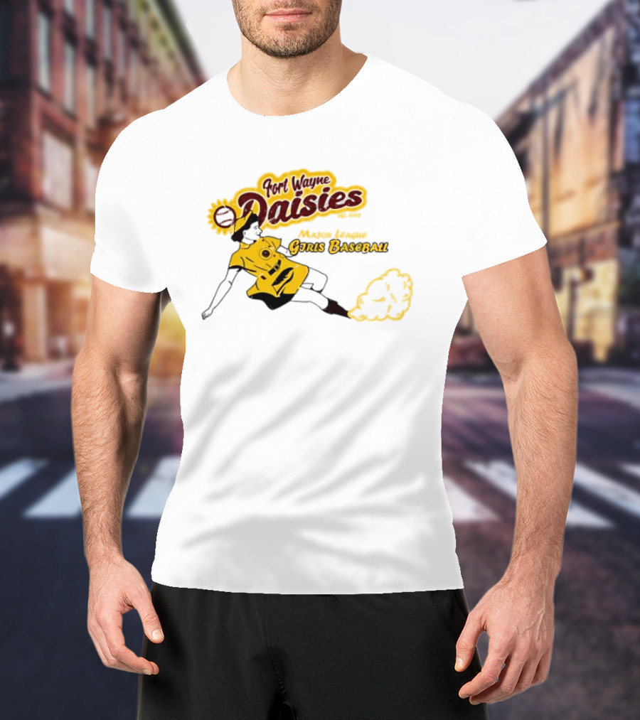 Fort Wayne Daisies Major League Girls Baseball Est 1943 Vintage Style Sportswear T-Shirt