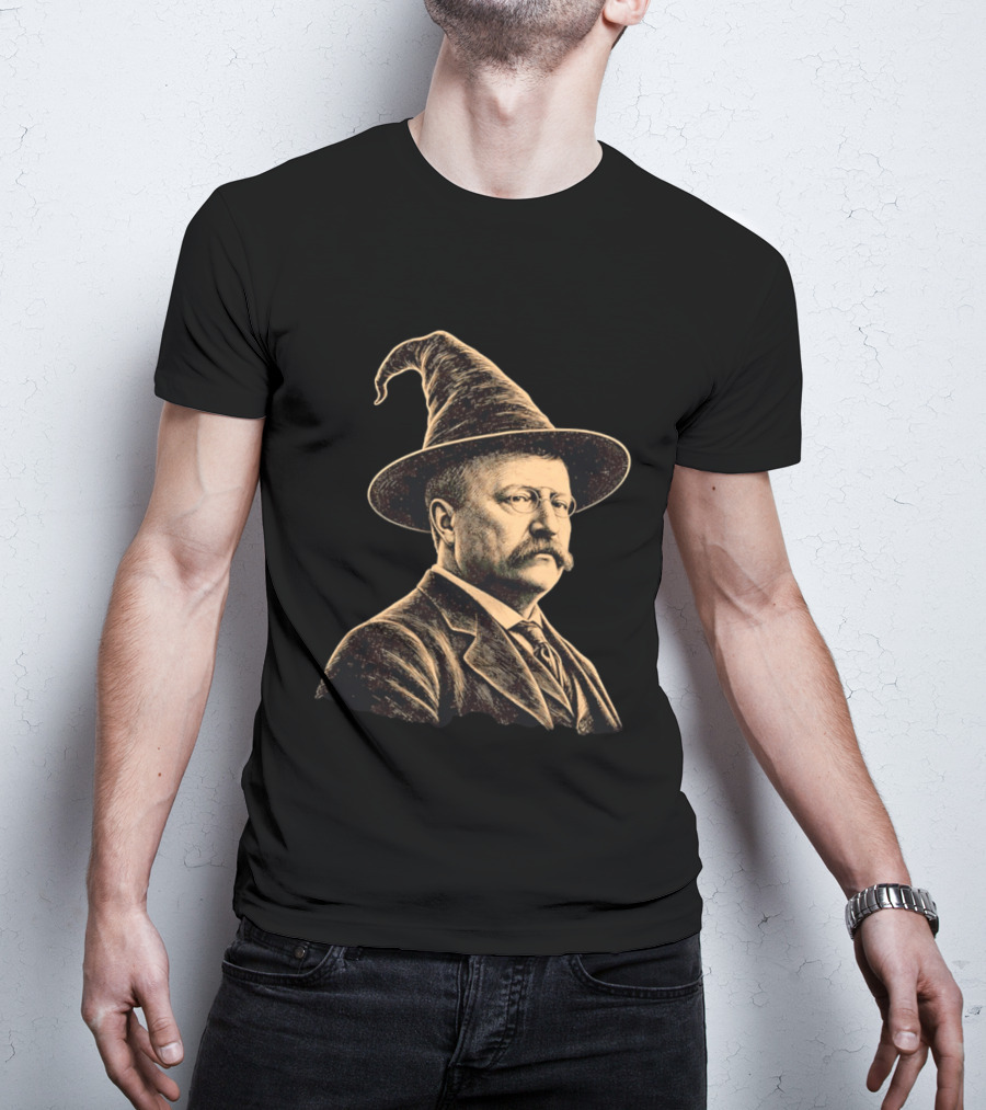 Theodore Roosevelt Wizard Hat T-Shirt