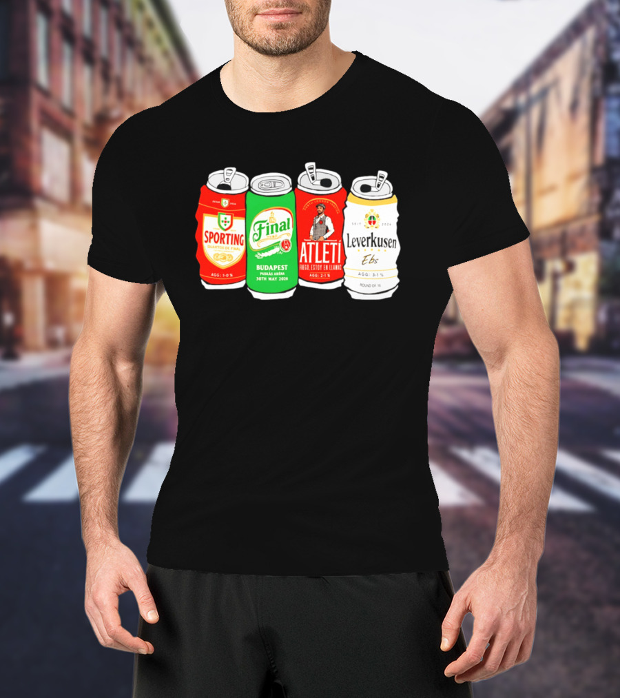 AFC Sporting Atleti Leverkusen Road To Budapest Final 2026 Puskás Aréna T-Shirt