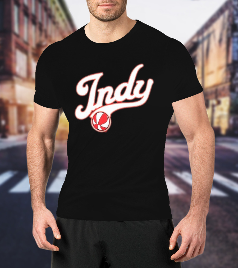 Indy Baseball Red 2023 Casual Classic Sports Style Retro Look T-Shirt