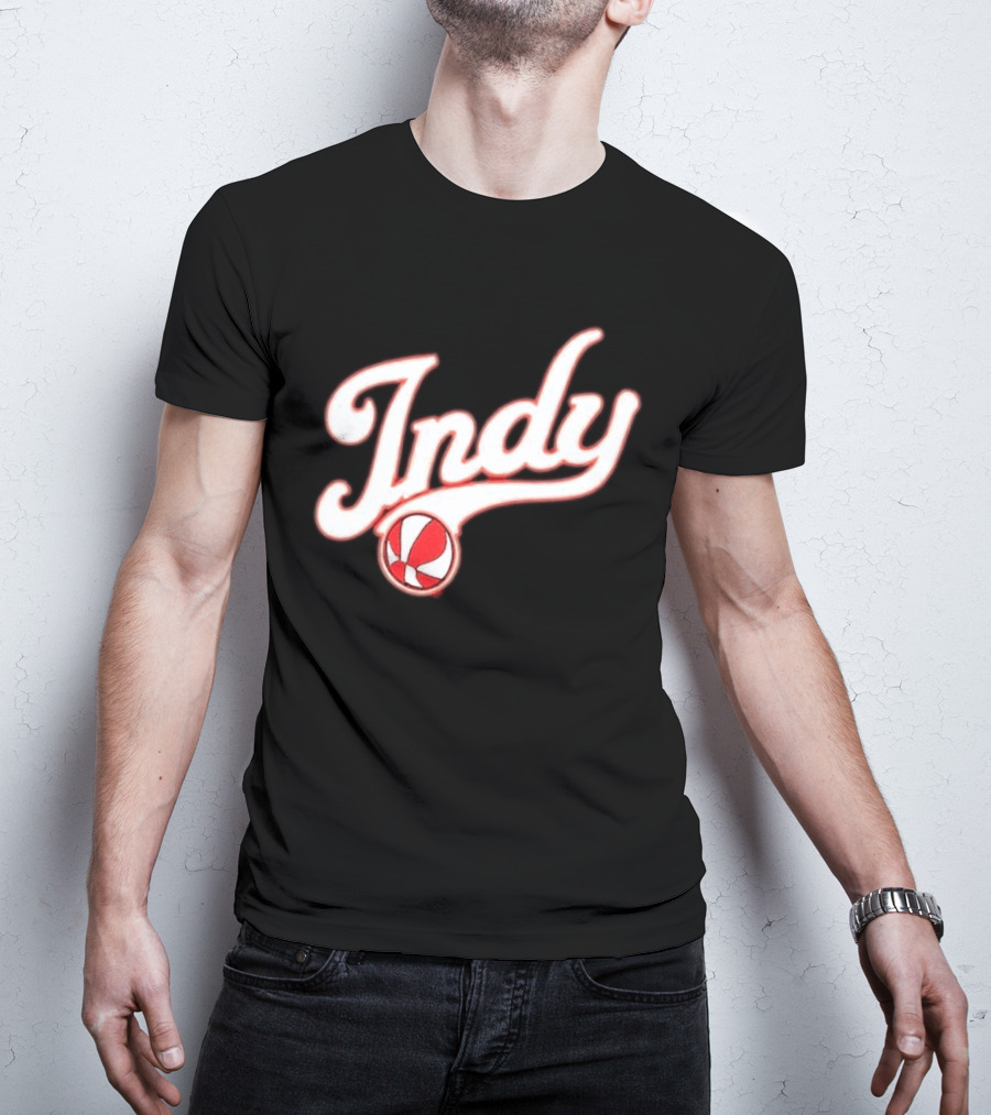 Indy Baseball Red 2023 Casual Classic Sports Style Retro Look T-Shirt