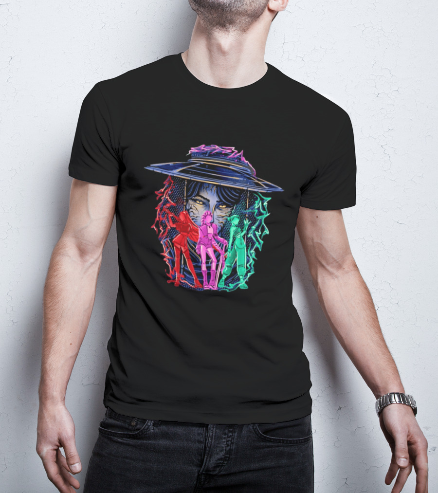 Original Hunt In Kpop Demon Huntrix Neon Warrior Trio T-Shirt