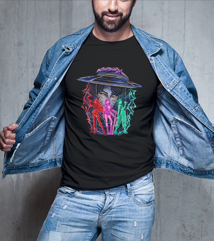 Original Hunt In Kpop Demon Huntrix Neon Warrior Trio T-Shirt