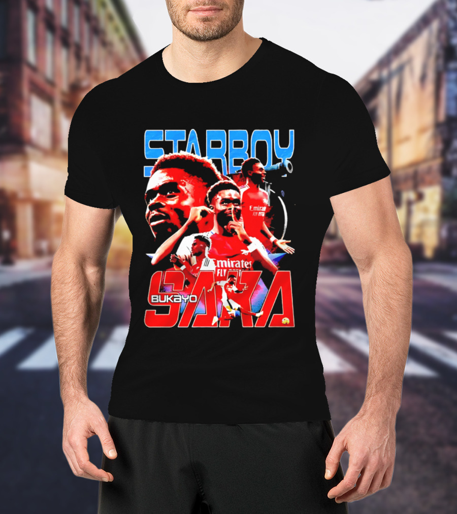 Starboy Bukayo Saka Arsenal Emirates Fly Player T-Shirt