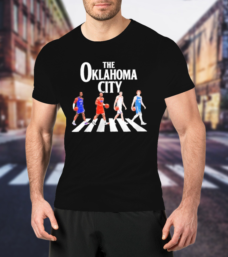 The Oklahoma City Players Abbey Road Basketball T-Shirt