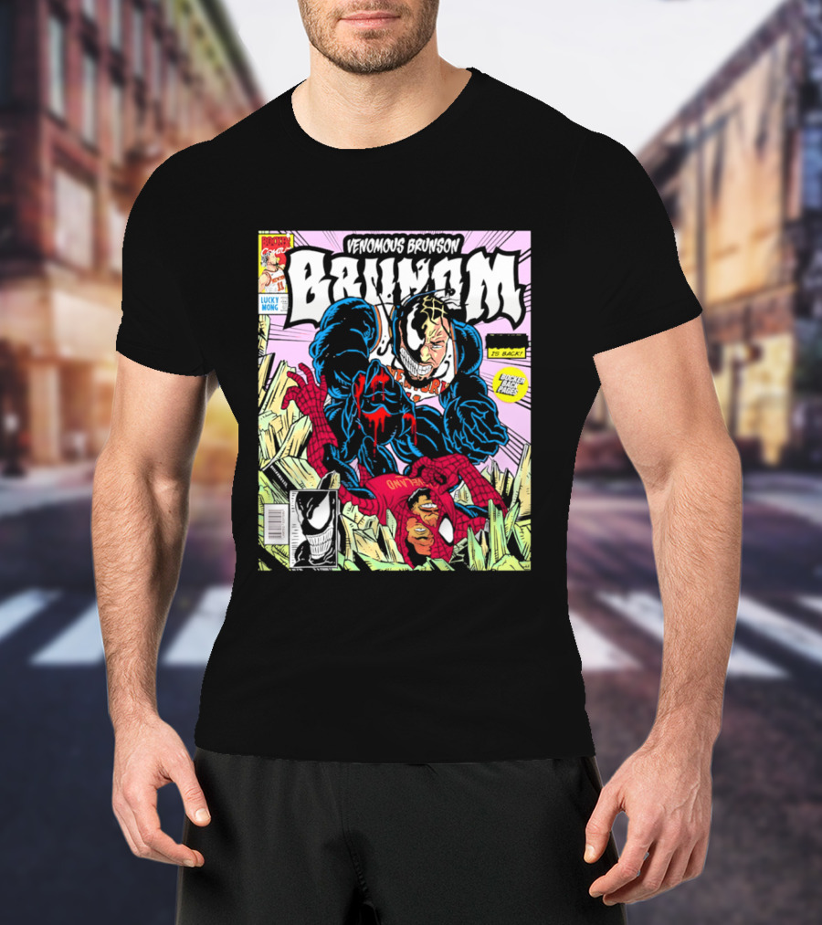 Venomous Brunson Lethal Protector Comic Cover New York Knicks T-Shirt