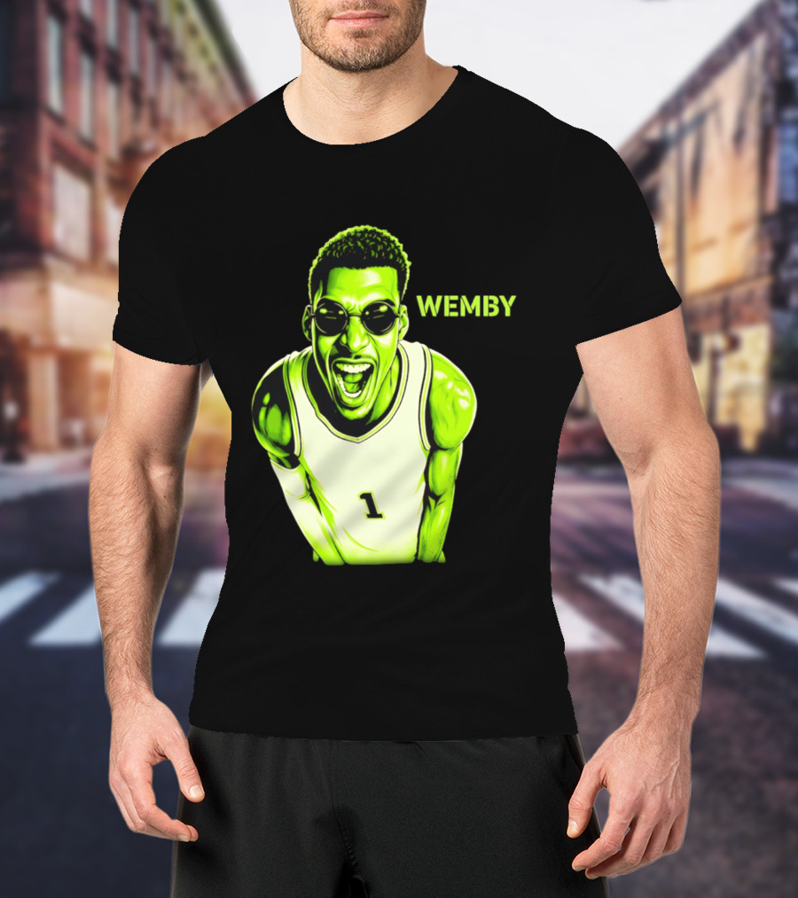 Victor Wembanyama Wemby San Antonio Spurs Alien Basketball Player 1 T-Shirt