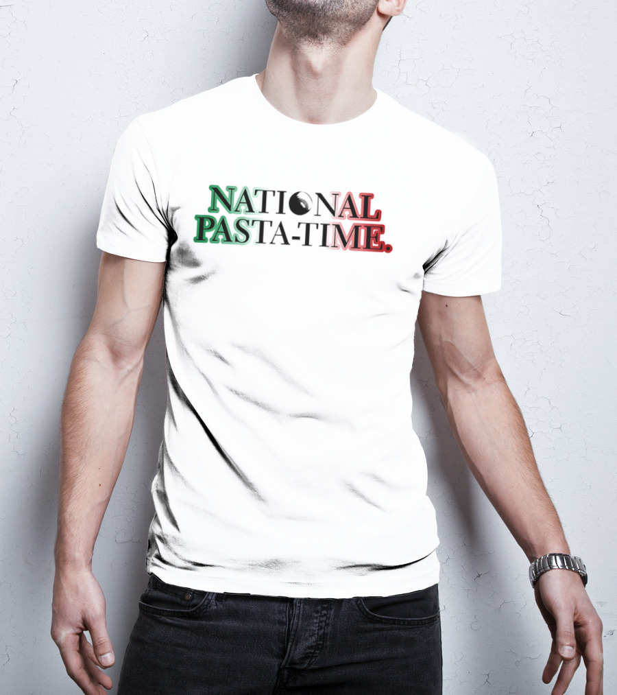 National Pasta Time Italy Flag T-Shirt
