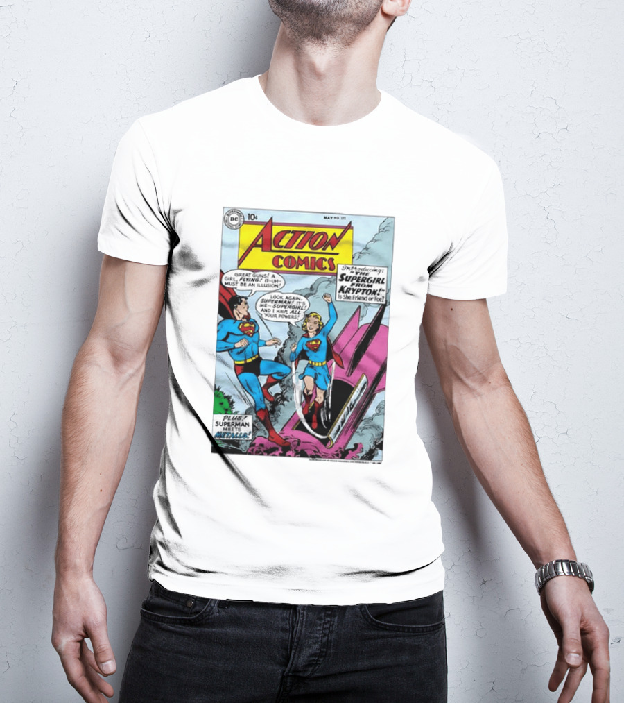 Action Comics 252 Superman Meets Supergirl From Krypton DC Comics 1959 T-Shirt