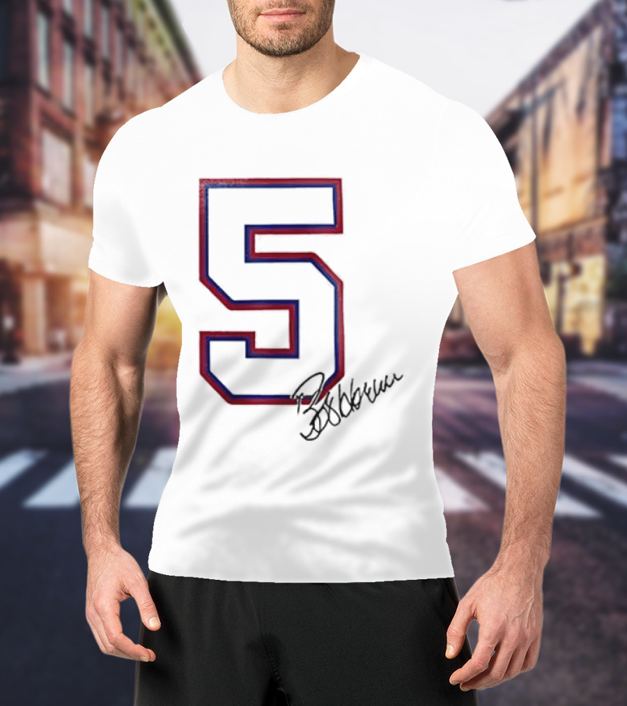 Atlanta Braves Bob Horner Number 5 Signature T-Shirt