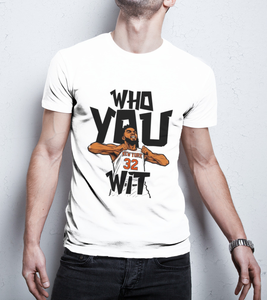 New York Knicks Who You Wit Basketball 32 T-Shirt
