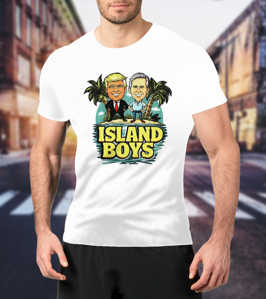 Donald Trump George W Bush Island Boys Presidents Palm Trees T-Shirt