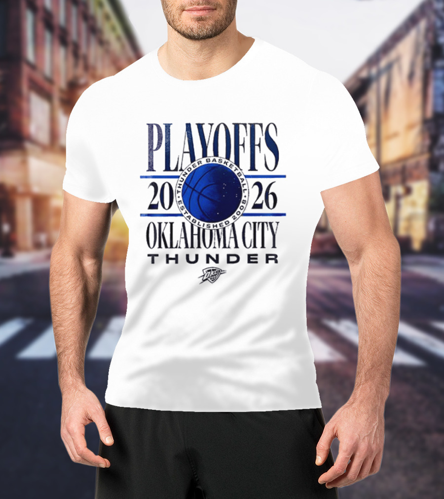 Oklahoma City Thunder Playoffs 2026 Loud City Basketball T-Shirt