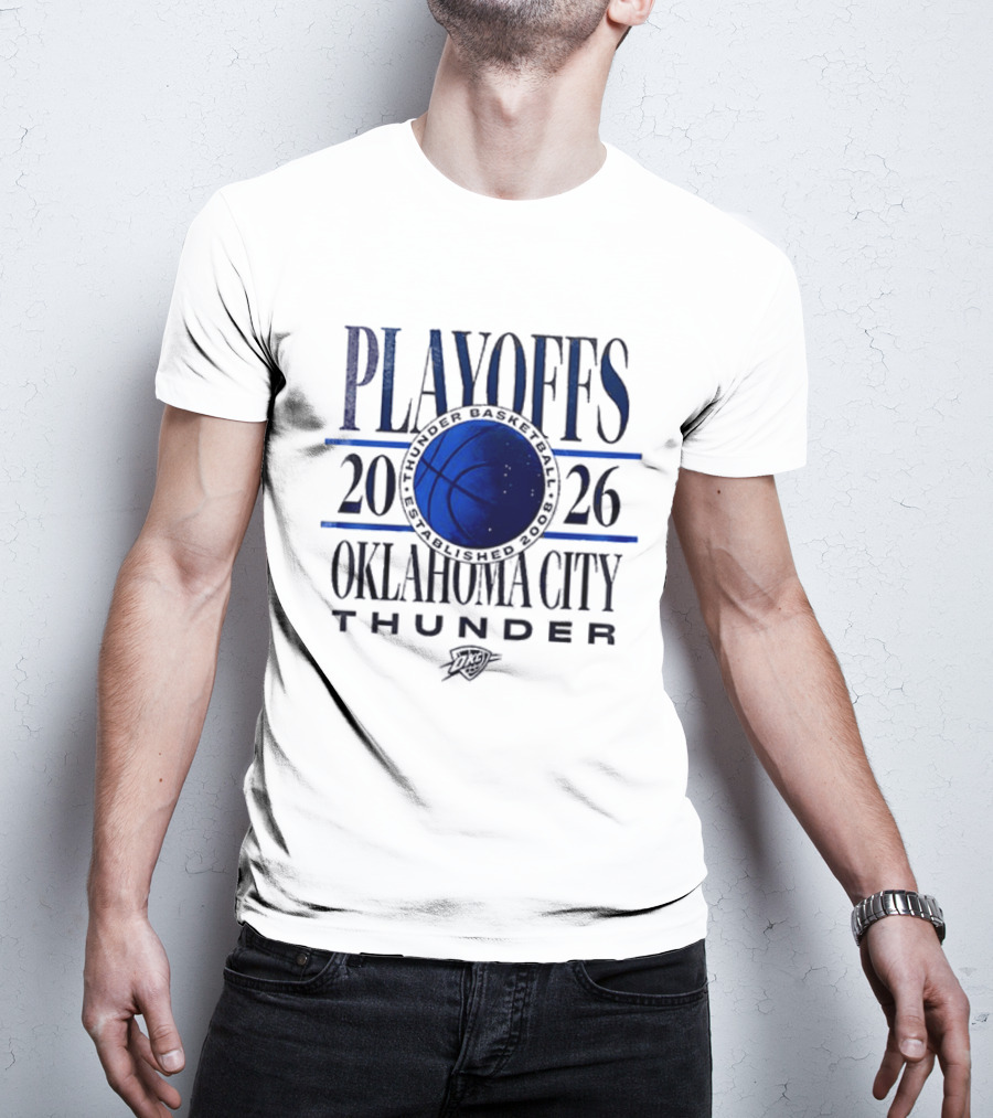 Oklahoma City Thunder Playoffs 2026 Loud City Basketball T-Shirt