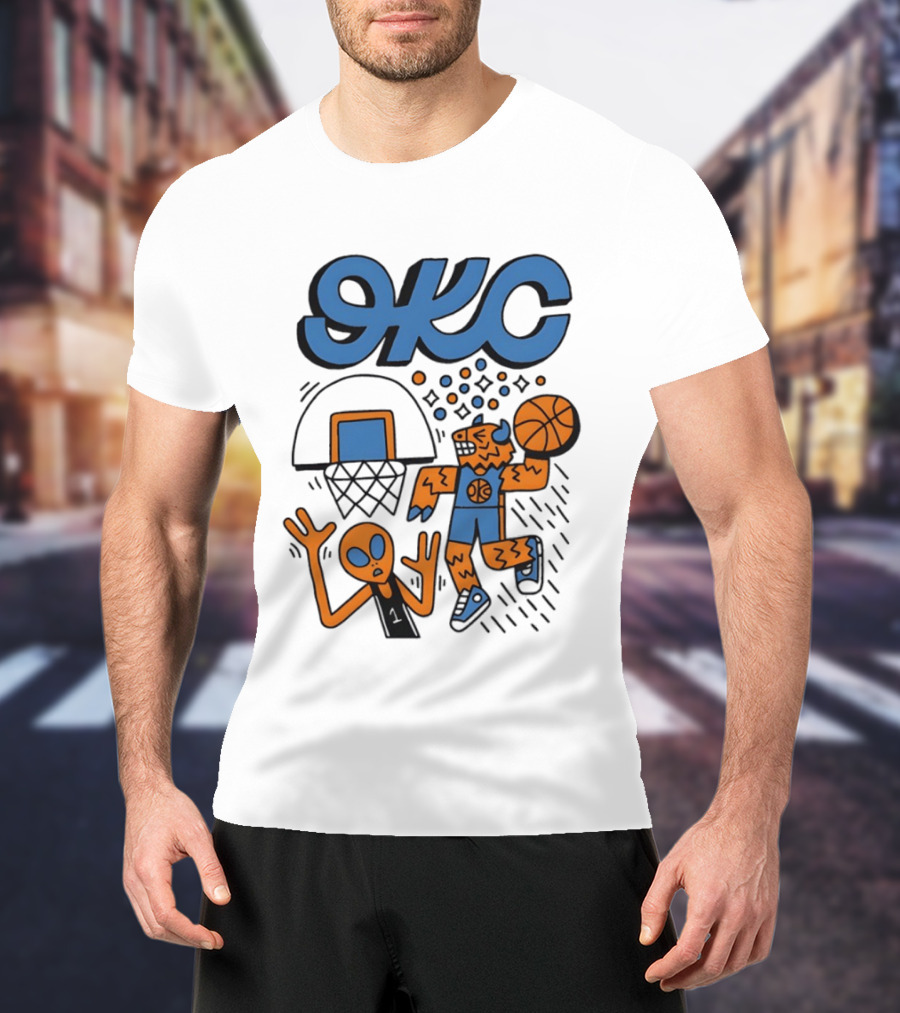 OKC Thunder Rumble Dunk Basketball T-Shirt