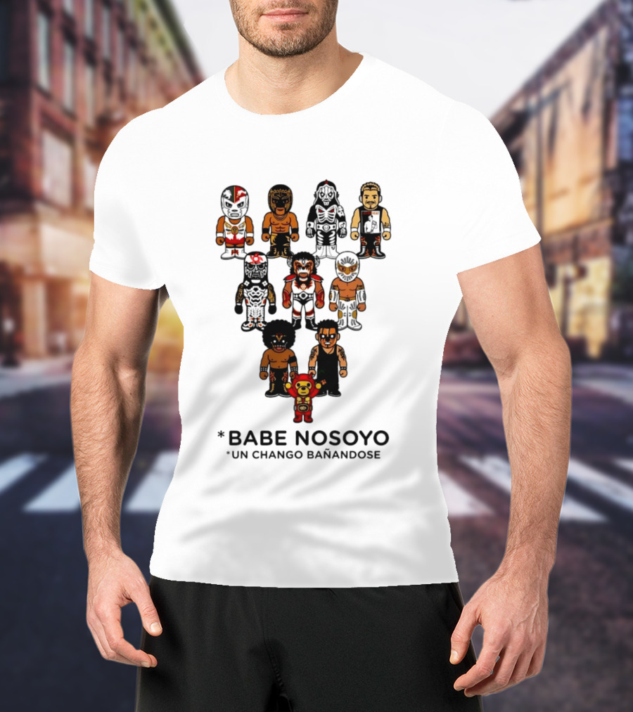 Babe Nosoyo Un Chango Banandose Characters Collection T-Shirt