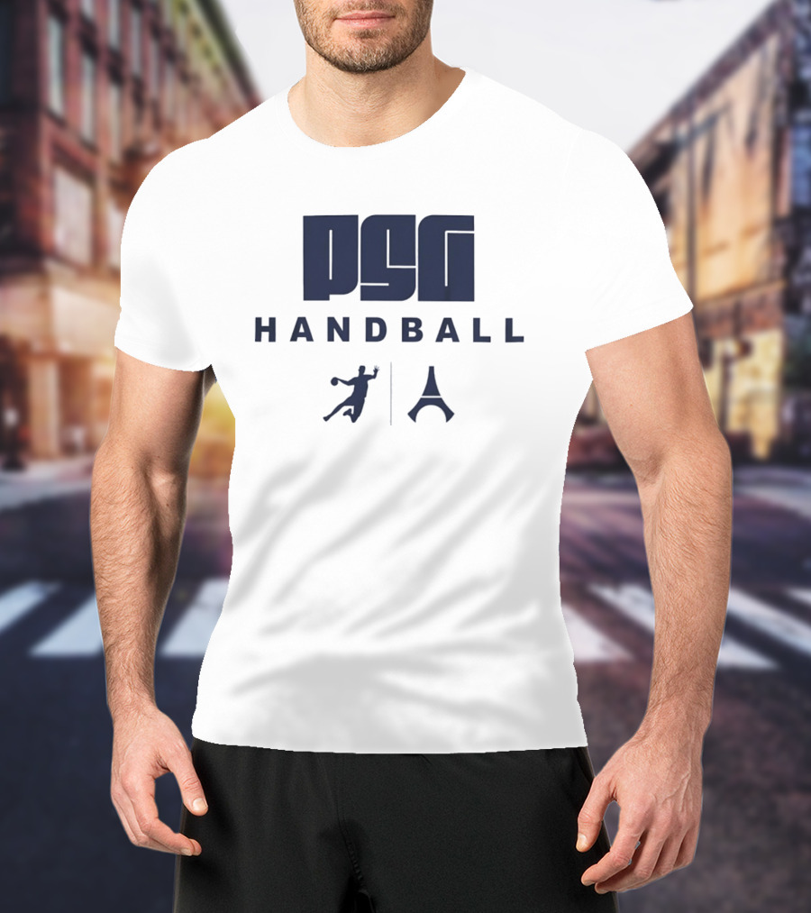 PSG Handball Paris France Eiffel Tower Player T-Shirt