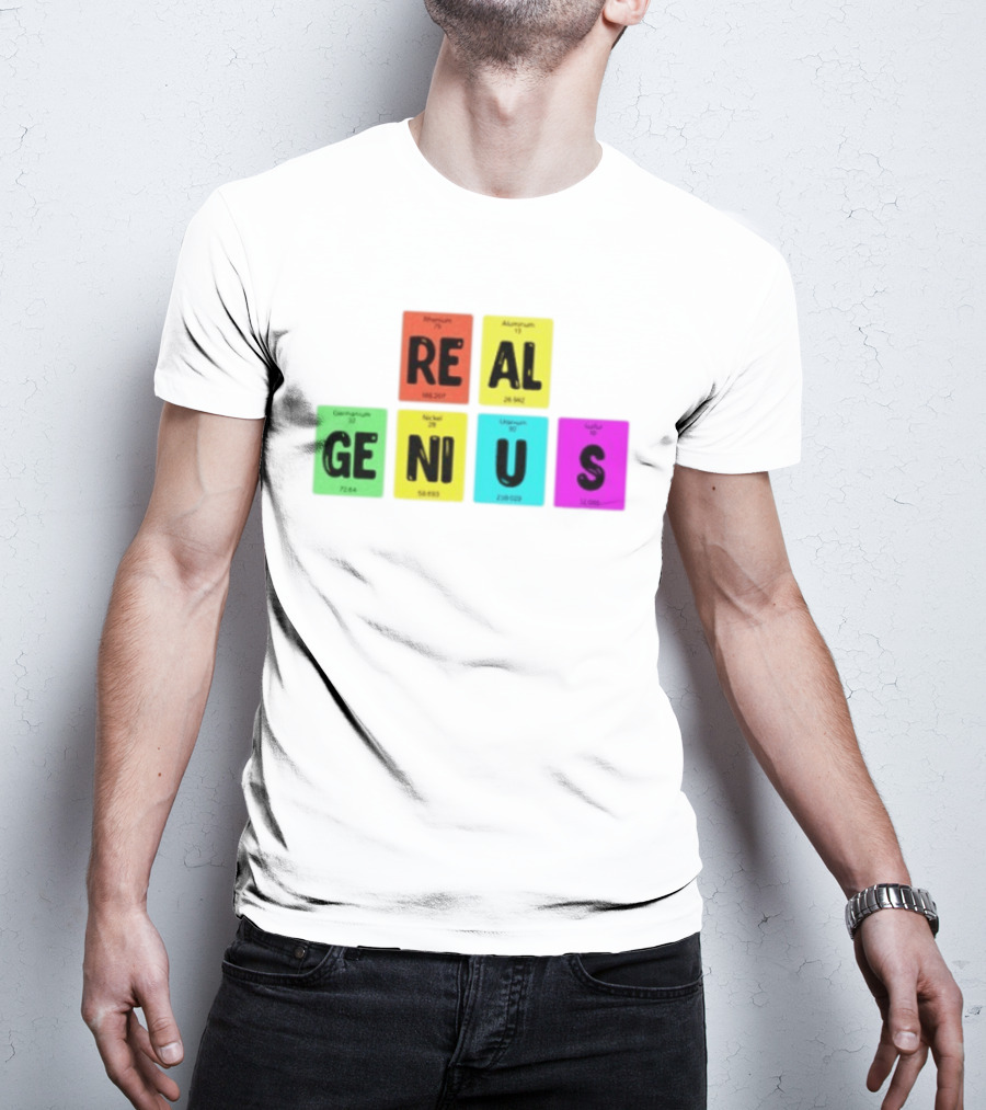 Periodic Table Elements Rhenium Aluminum Germanium Nickel Uranium Sulfur T-Shirt