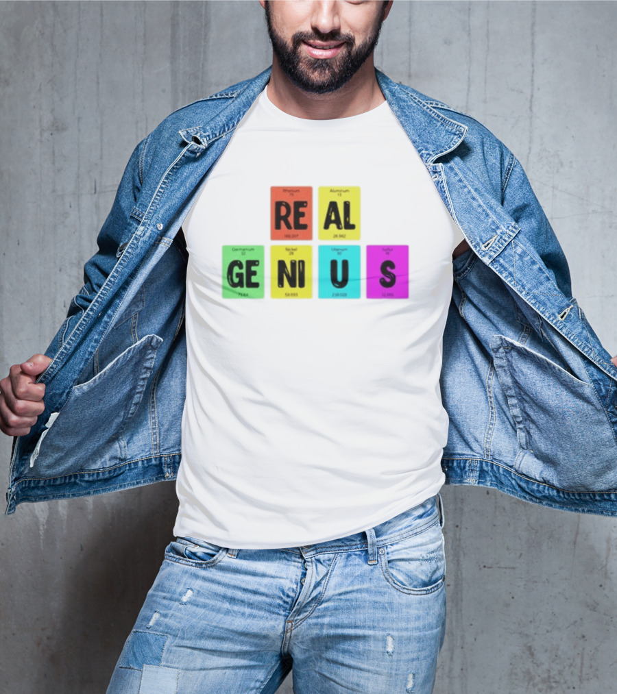 Periodic Table Elements Rhenium Aluminum Germanium Nickel Uranium Sulfur T-Shirt