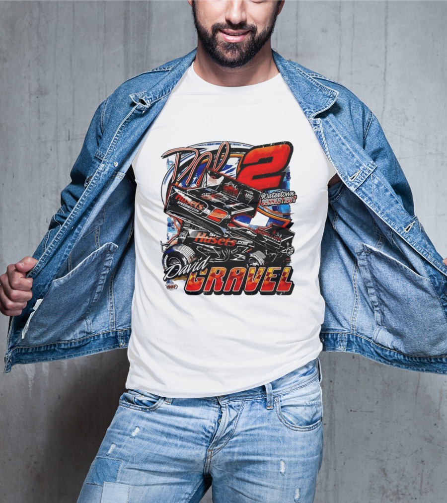 David Gravel Big Game Motorsports Sprint Car 2 Watertown Connecticut Huset's Speedway NOS T-Shirt