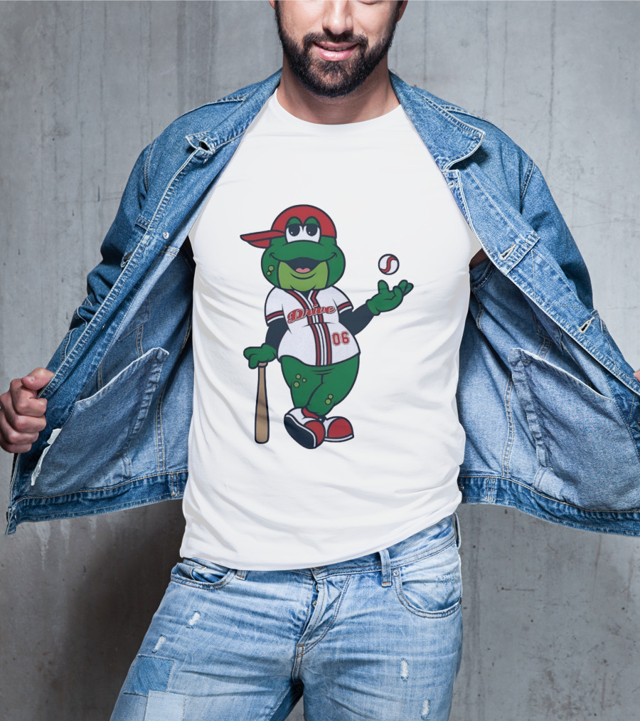 Greenville Drive Reedy Rip'it Frog Baseball Mascot 06 T-Shirt