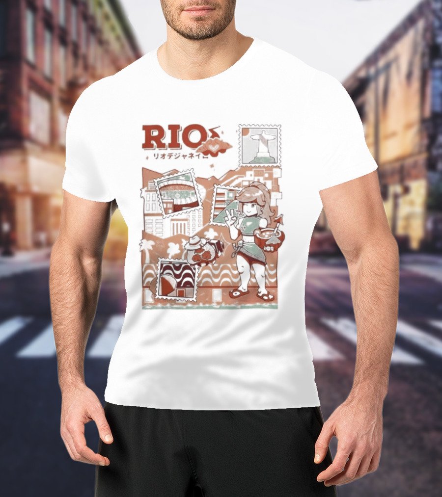 RIO Carnaval Starlight Flip Flops Heyra Vieira T-Shirt