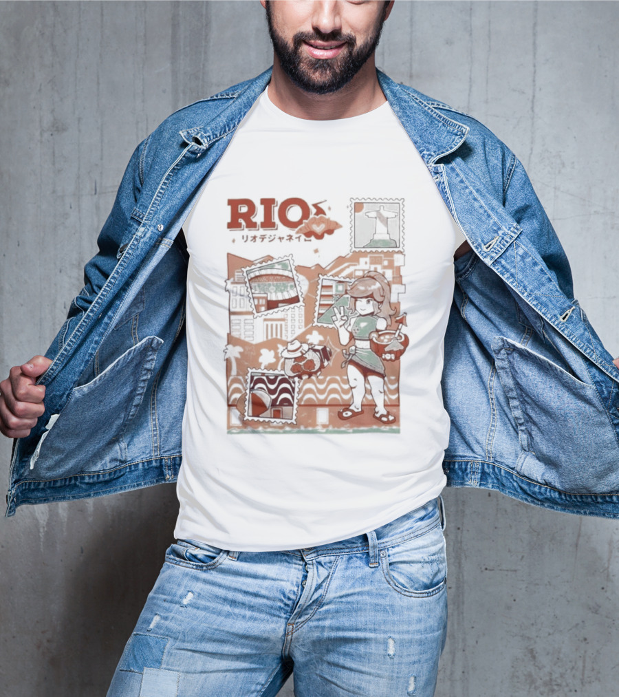 RIO Carnaval Starlight Flip Flops Heyra Vieira T-Shirt