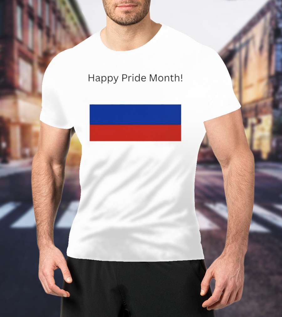 Happy Pride Month Celebration Russia Flag T-Shirt