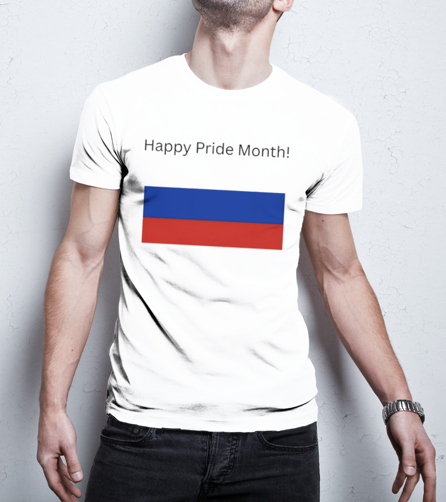 Happy Pride Month Celebration Russia Flag T-Shirt