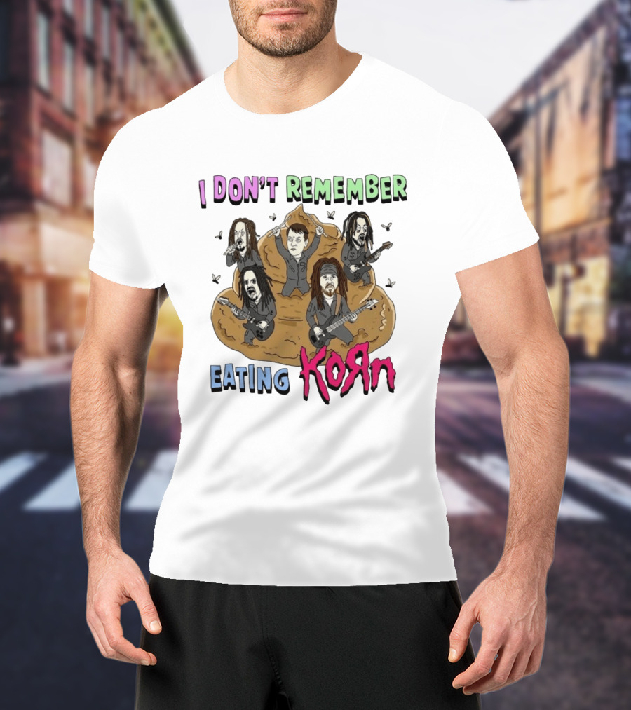 I Don't Remember Eating KoRn Band Parody Cartoon Characters T-Shirt