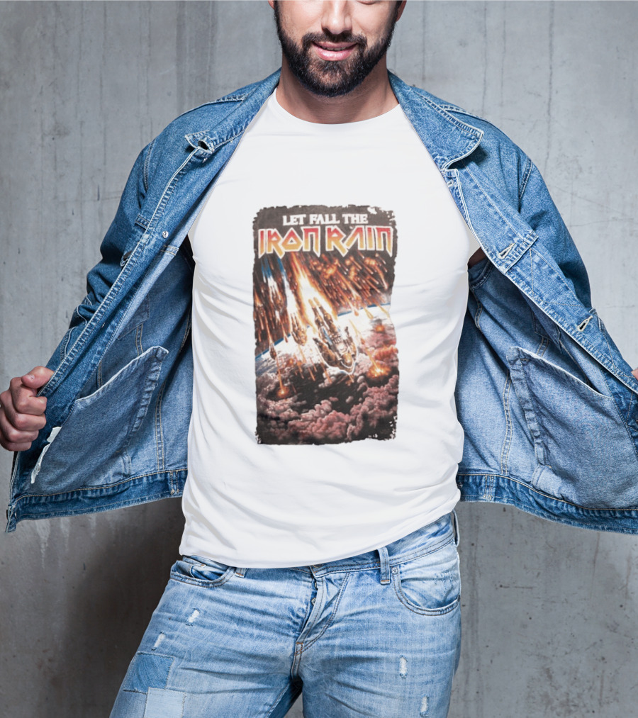 Let Fall The Iron Rain Outer Space Meteor Invasion Explosion T-Shirt