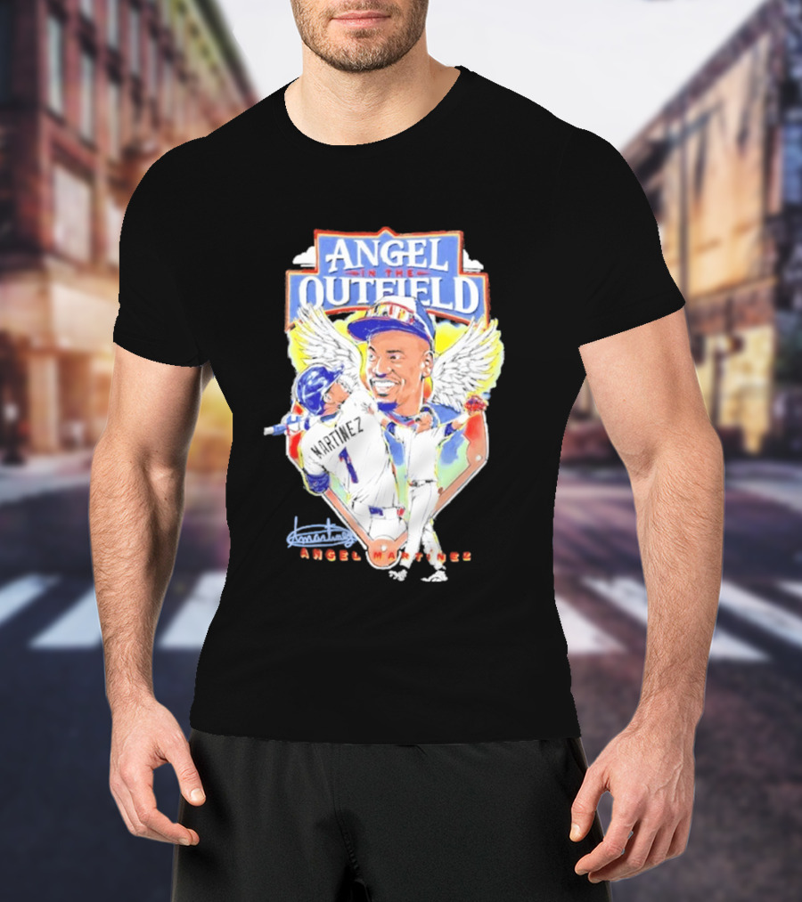 Angel Martinez In The Outfield Cleveland Guardians T-Shirt