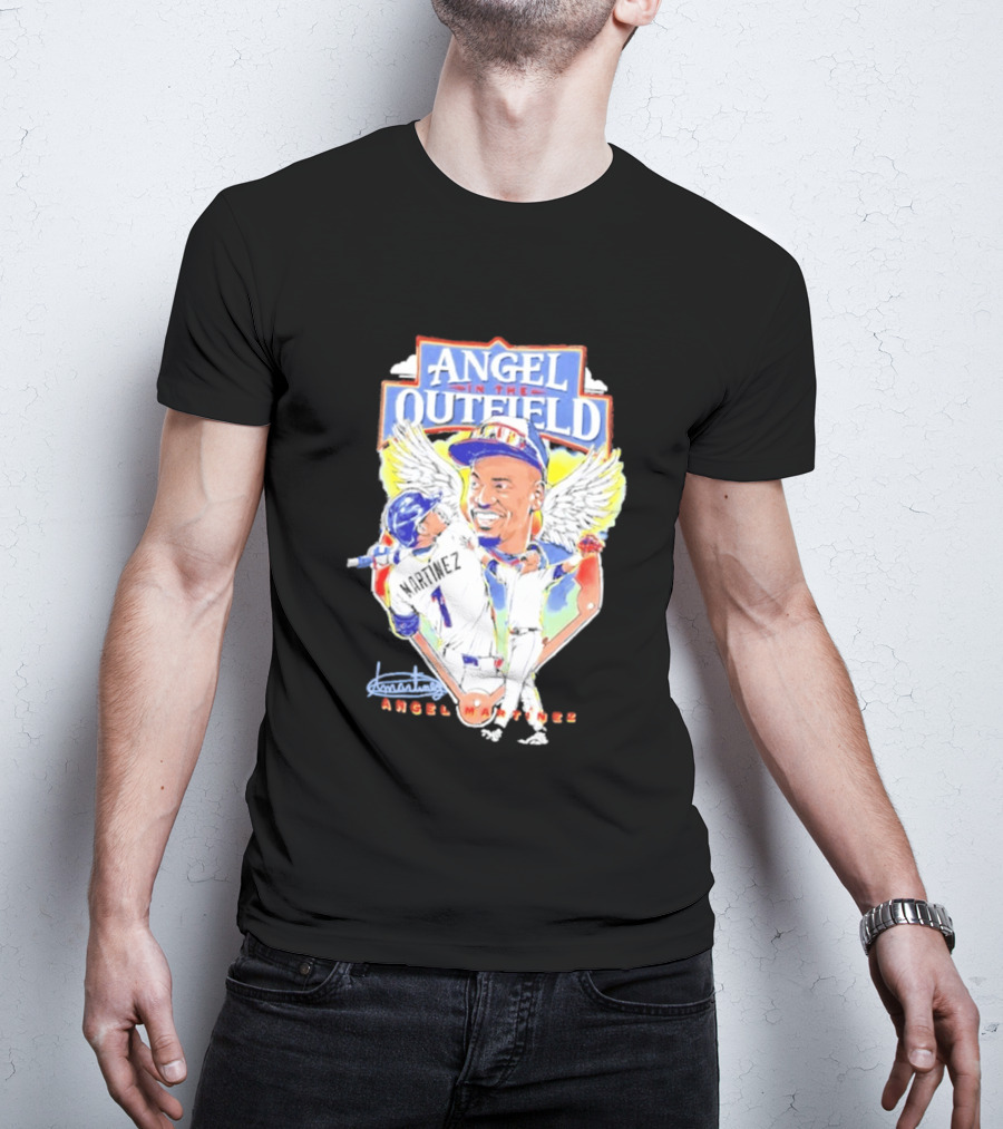 Angel Martinez In The Outfield Cleveland Guardians T-Shirt